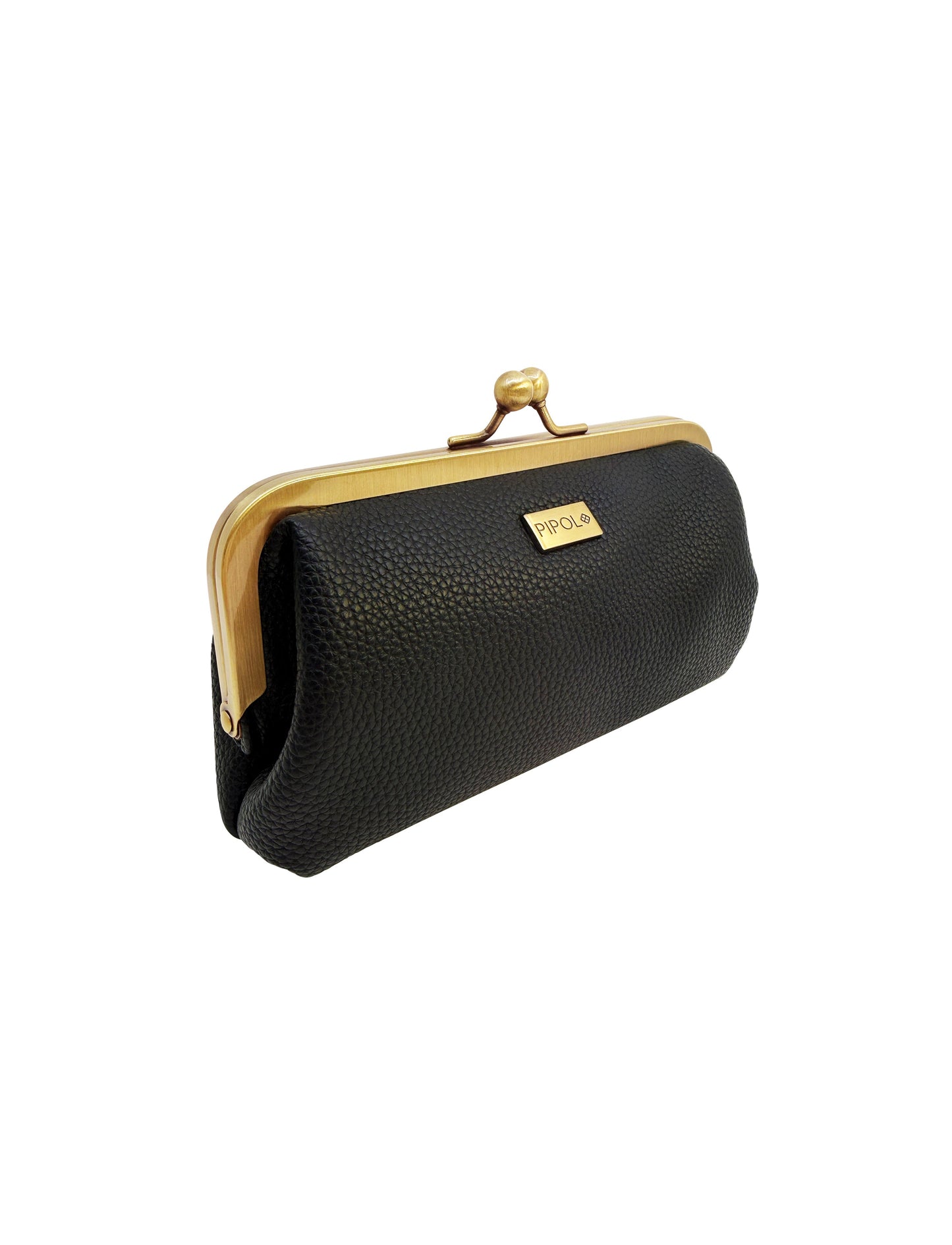 PIPOL Clutch Frame Black – Mönstrad necessär med bygel