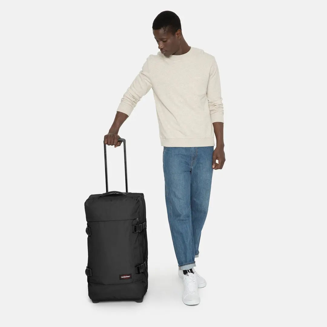 Eastpak Tranverz M - Svart Mellanstor Resväska 67cm