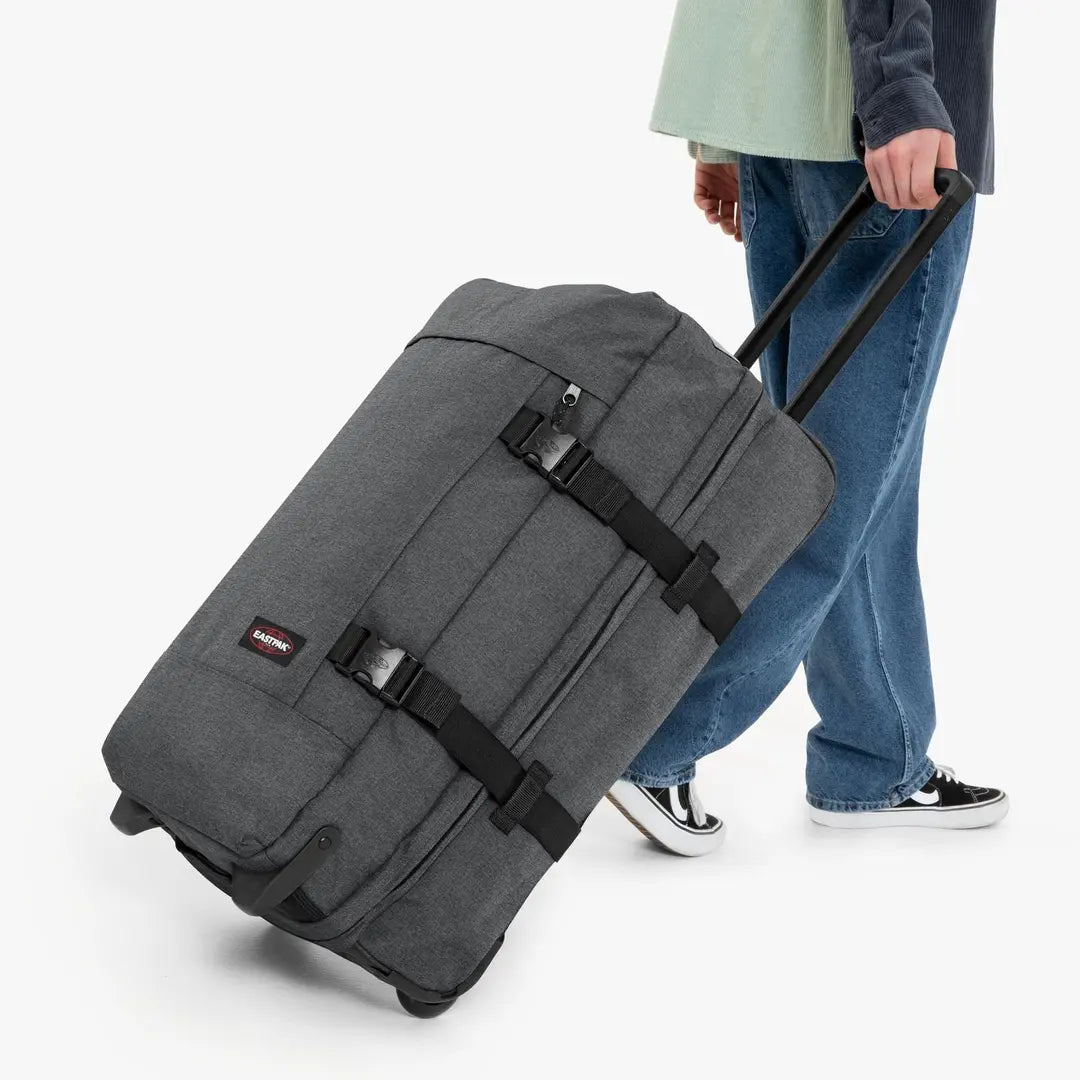 Eastpak Tranverz M - Svart Denim Mellanstor Resväska 67cm