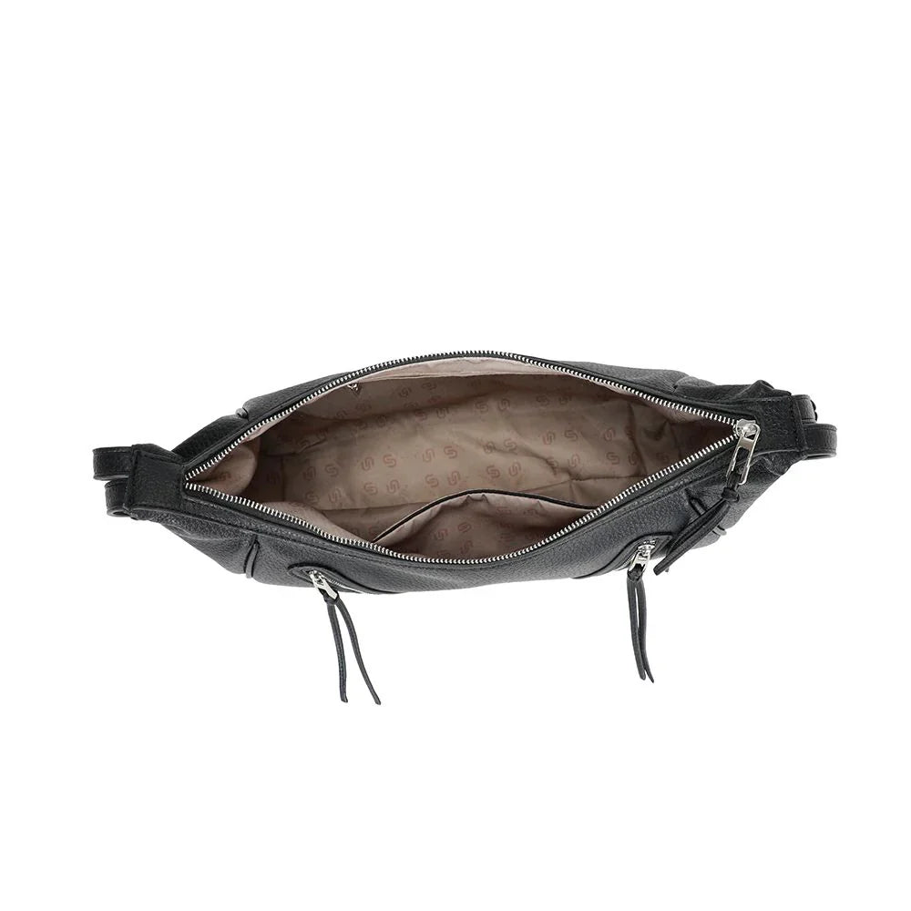 Ulrika Design Recycled PU 2.0 – Axelväska 40cm – Svart