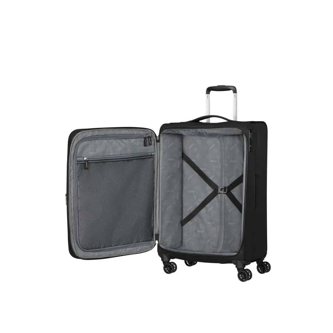 American Tourister Aerospin Spinner Mellanstor Resväska 69cm – Svart
