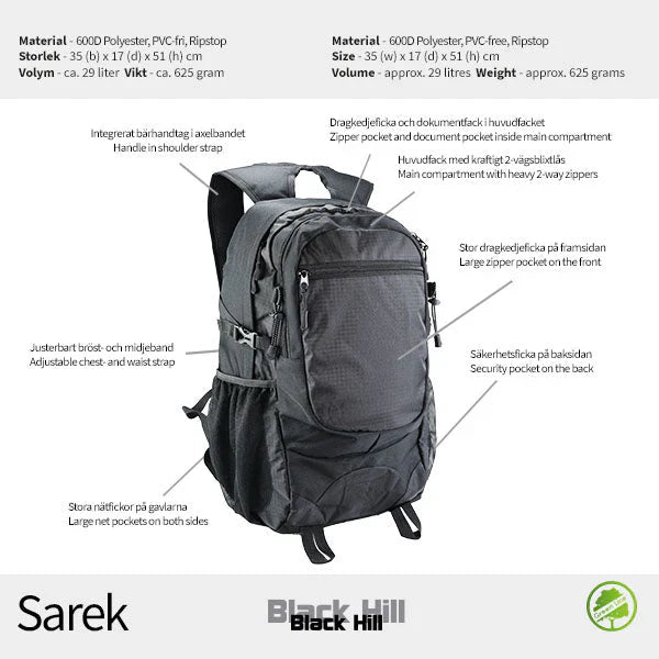 Black Hill Sarek Ryggsäck 30L