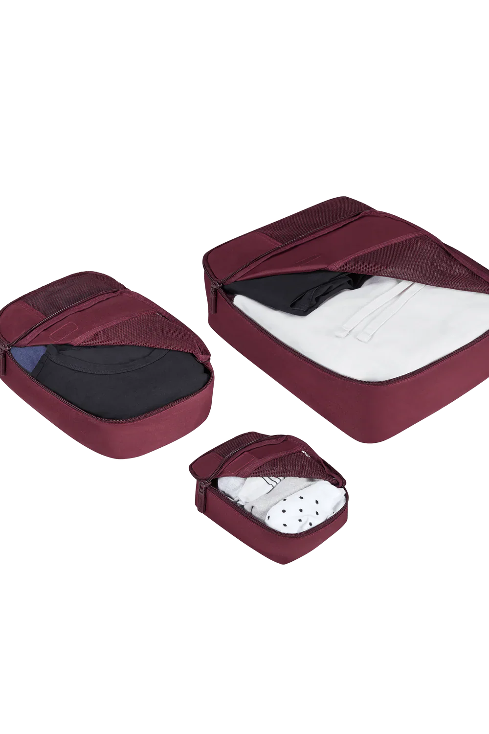 Lipault Accessoarer Packkuber 3-set - Bordeaux