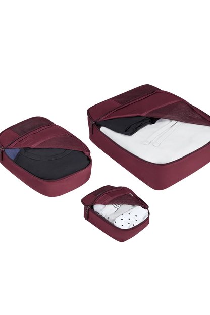 Lipault Accessoarer Packkuber 3-set - Bordeaux