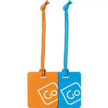 Go Travel Bagagelappar 2-pack Blå/Orange