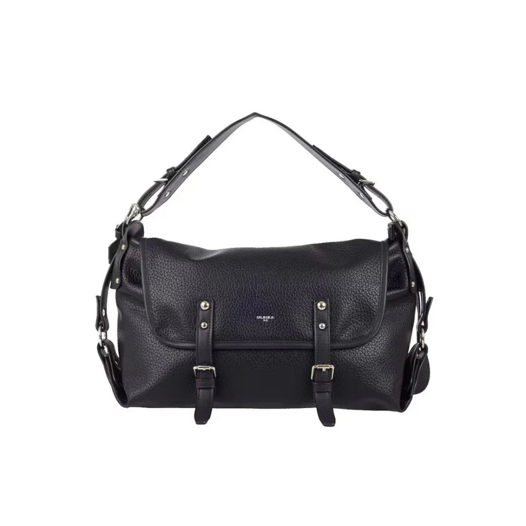 Ulrika Design Recycled PU 2.0 – Handväska 37cm – Svart
