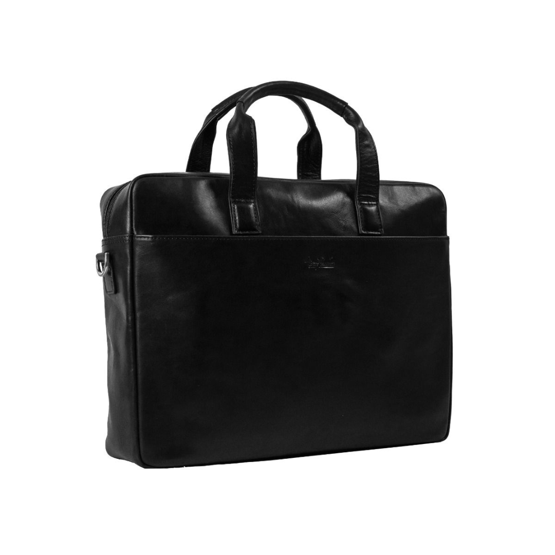 Tony Perotti Vegetale Leather Datorväska 14" Svart