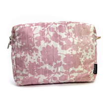 PIPOL Flores Medium Cosmetic Pink – Blommig necessär i sammet