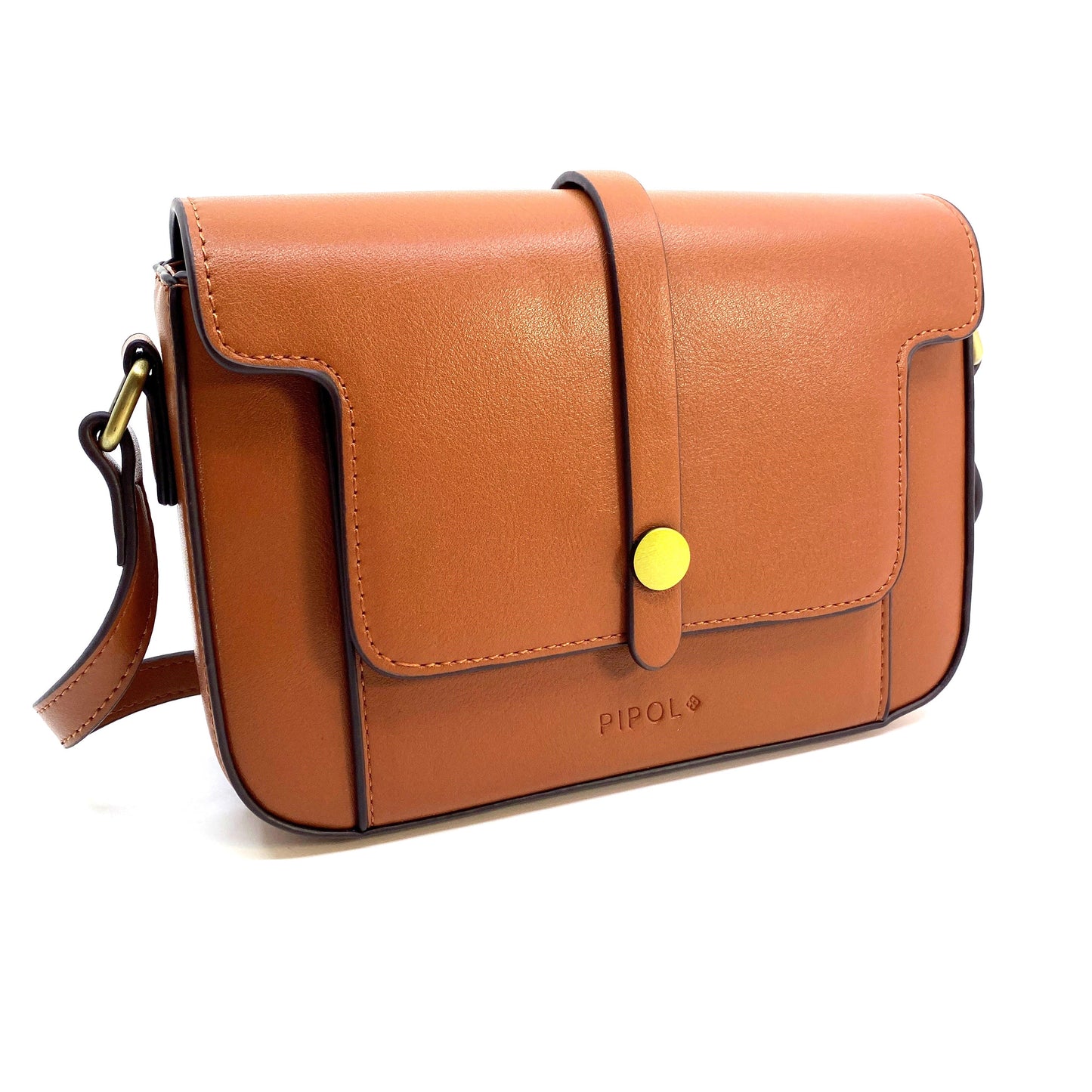 PIPOL Beatrice Cross Brown – Crossbody-väska i veganläder