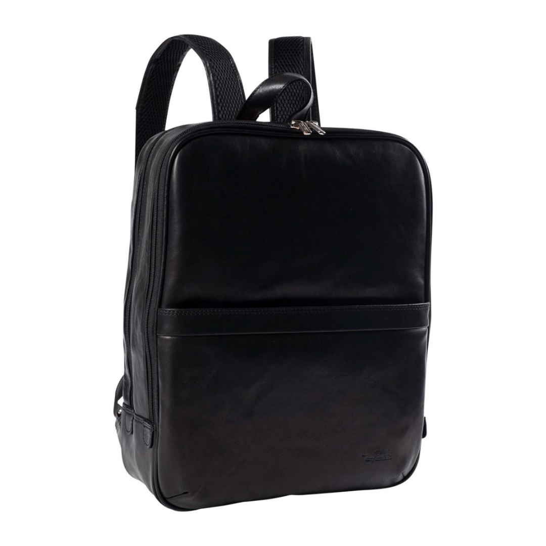 Tony Perotti Vegetale Leather Datorryggsäck 15" Svart