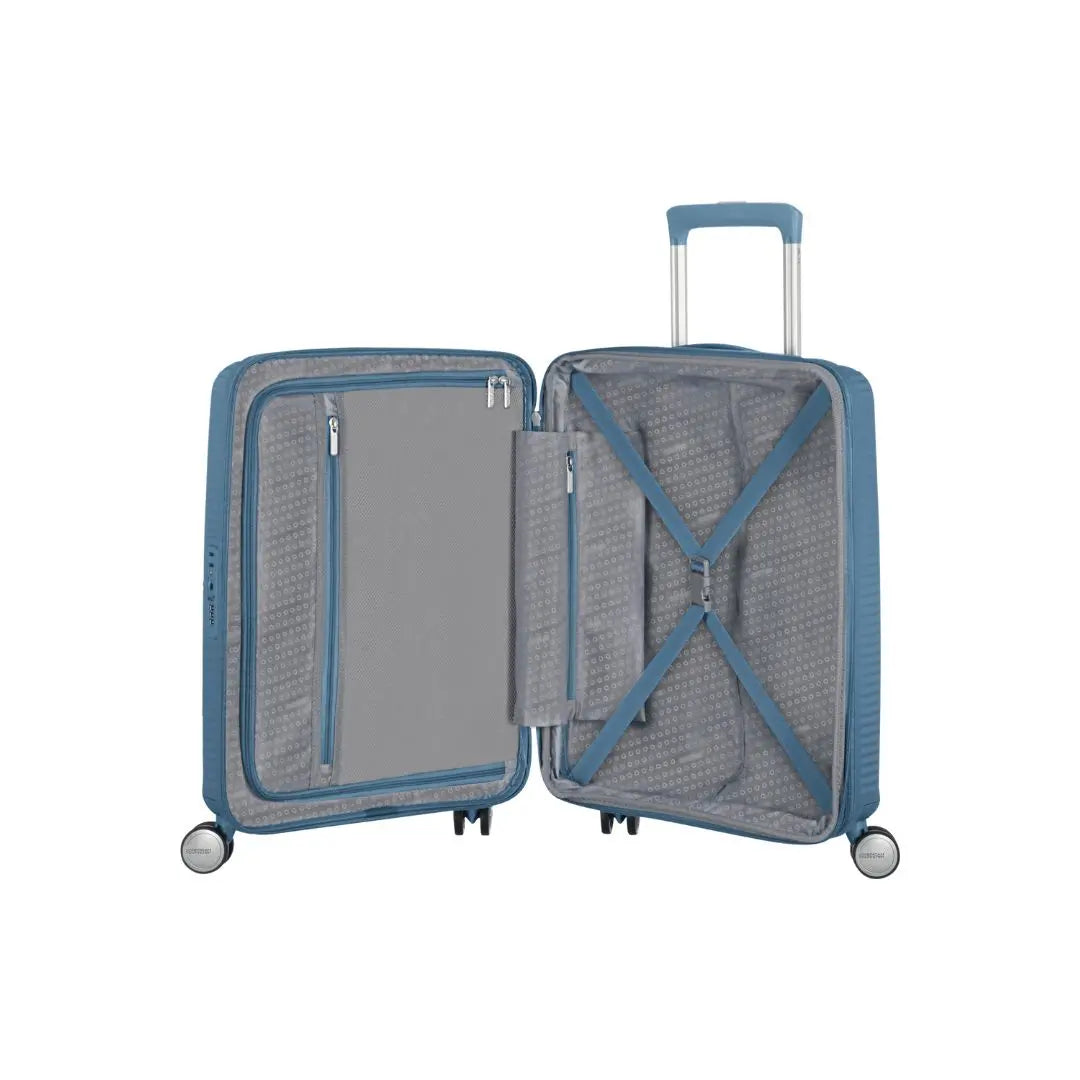American Tourister Soundbox - Stenblå Kabinväska 55cm