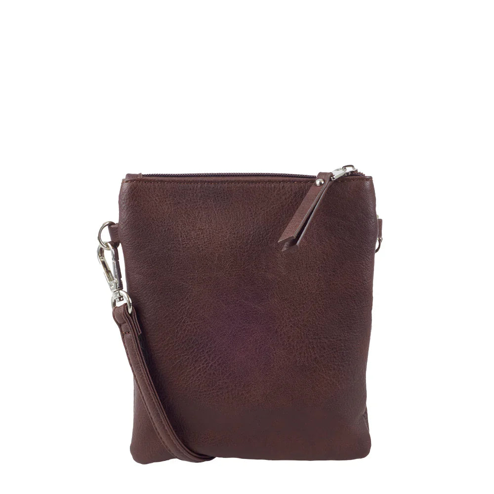 Ulrika Design Noos – Crossbodyväska 20cm – Mörkbrun