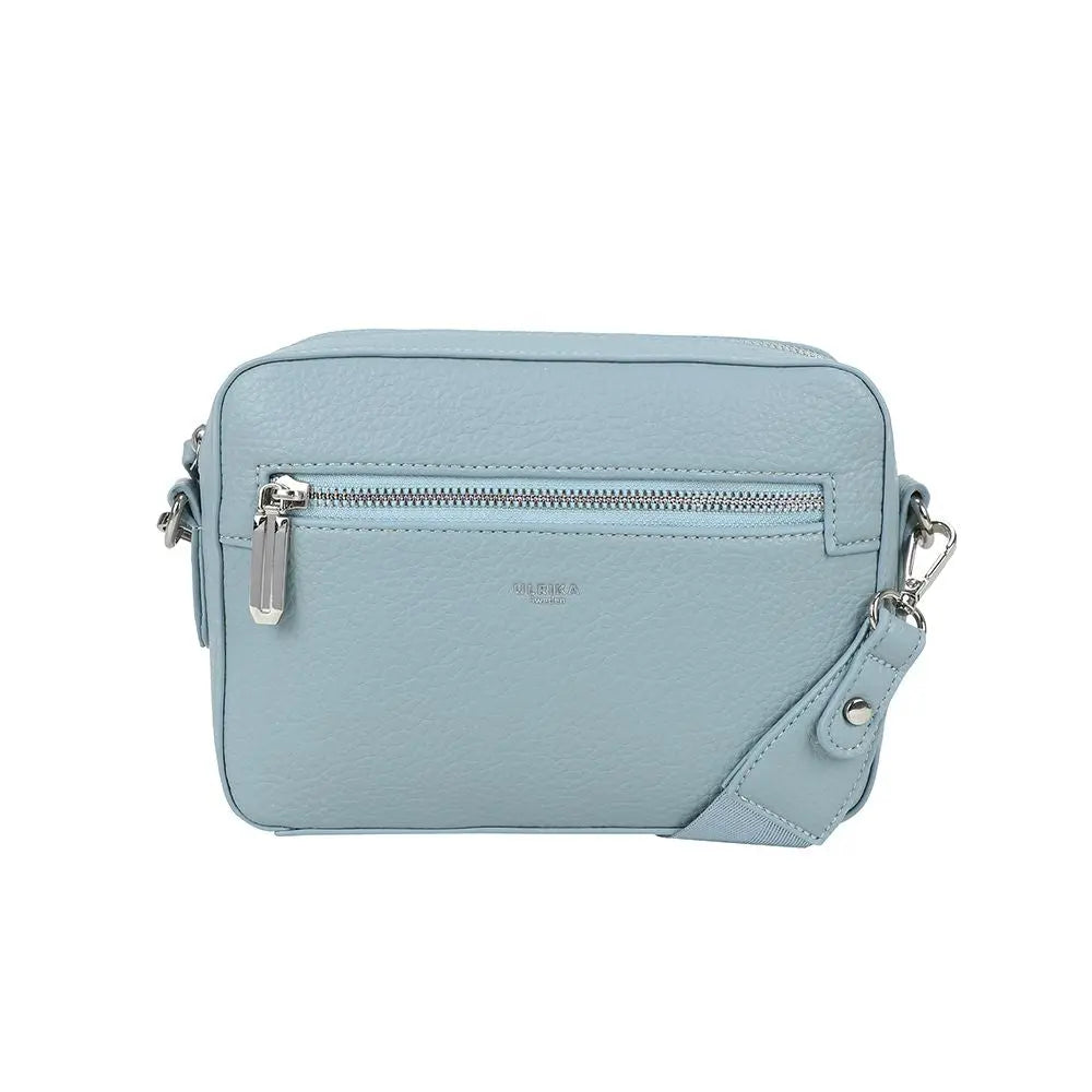 Ulrika Design Bar Zipper - Ljusblå Axelväska 21cm