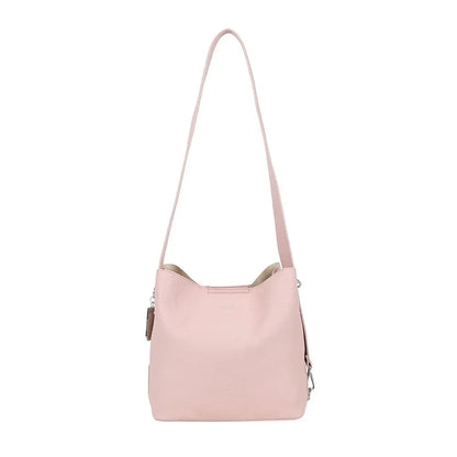 Ulrika Design Bar Zipper - Ljusrosa Axelväska 38cm