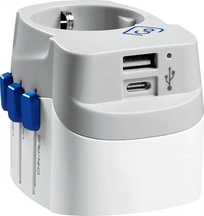 Go Travel Worldwide USB-A & C Reseadapter