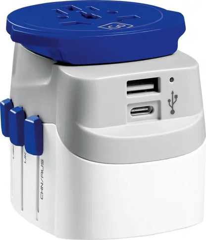 Go Travel Worldwide USB-A & C Reseadapter