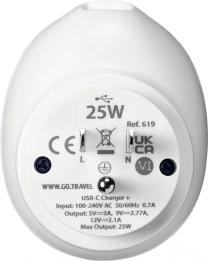 Go Travel EU/USA USB-C Reseadapter