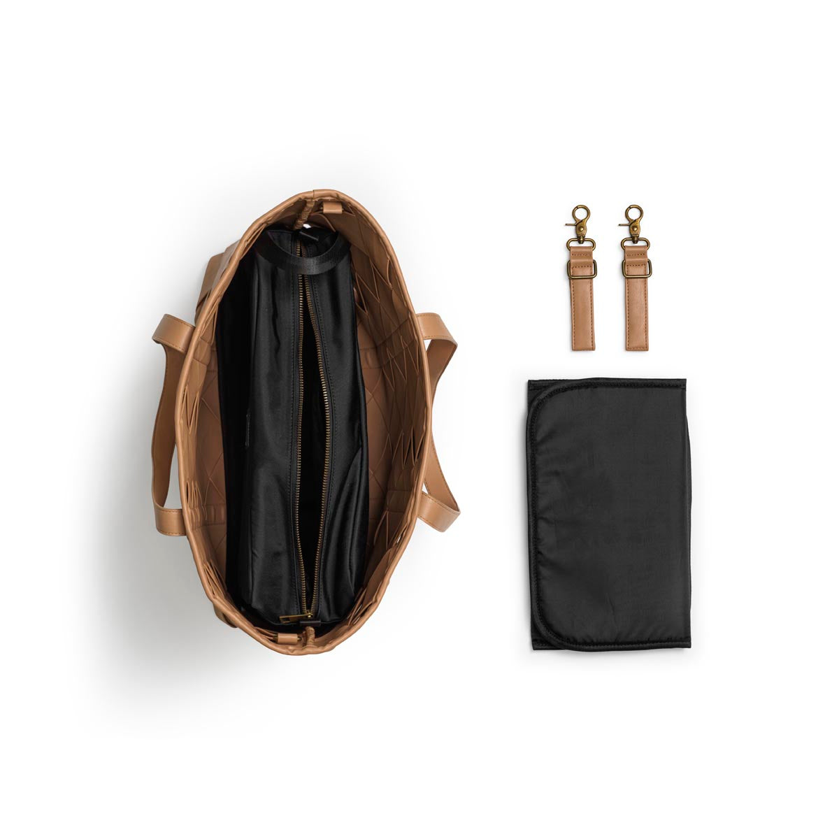 Elodie - Skötväska Braided Leather - Brun