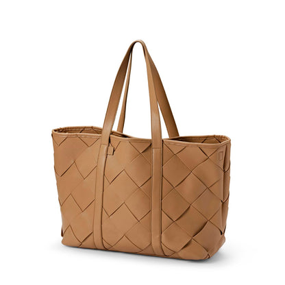 Elodie - Skötväska Braided Leather - Brun
