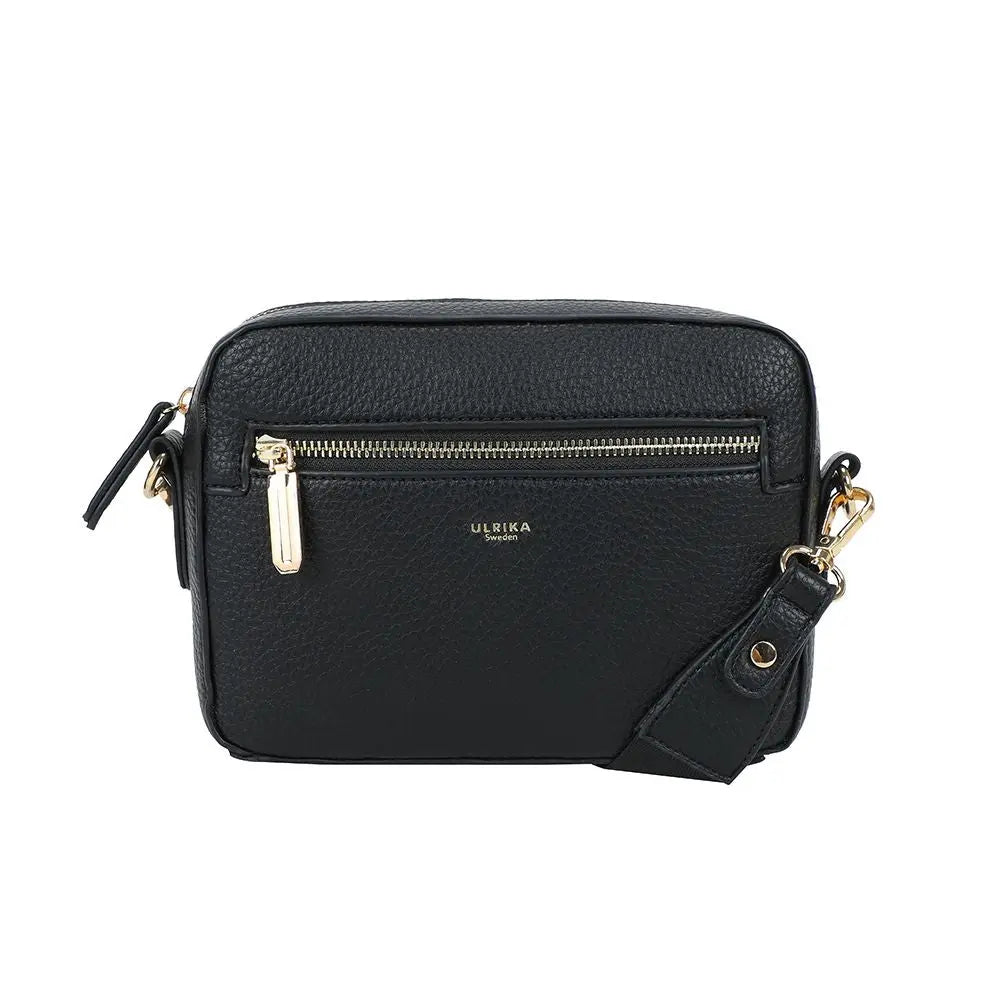 Ulrika Design Bar Zipper - Svart Axelväska 21cm