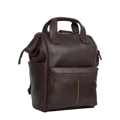 New Rebels Obsidian Tremont Ryggsäck i Läder – Brun