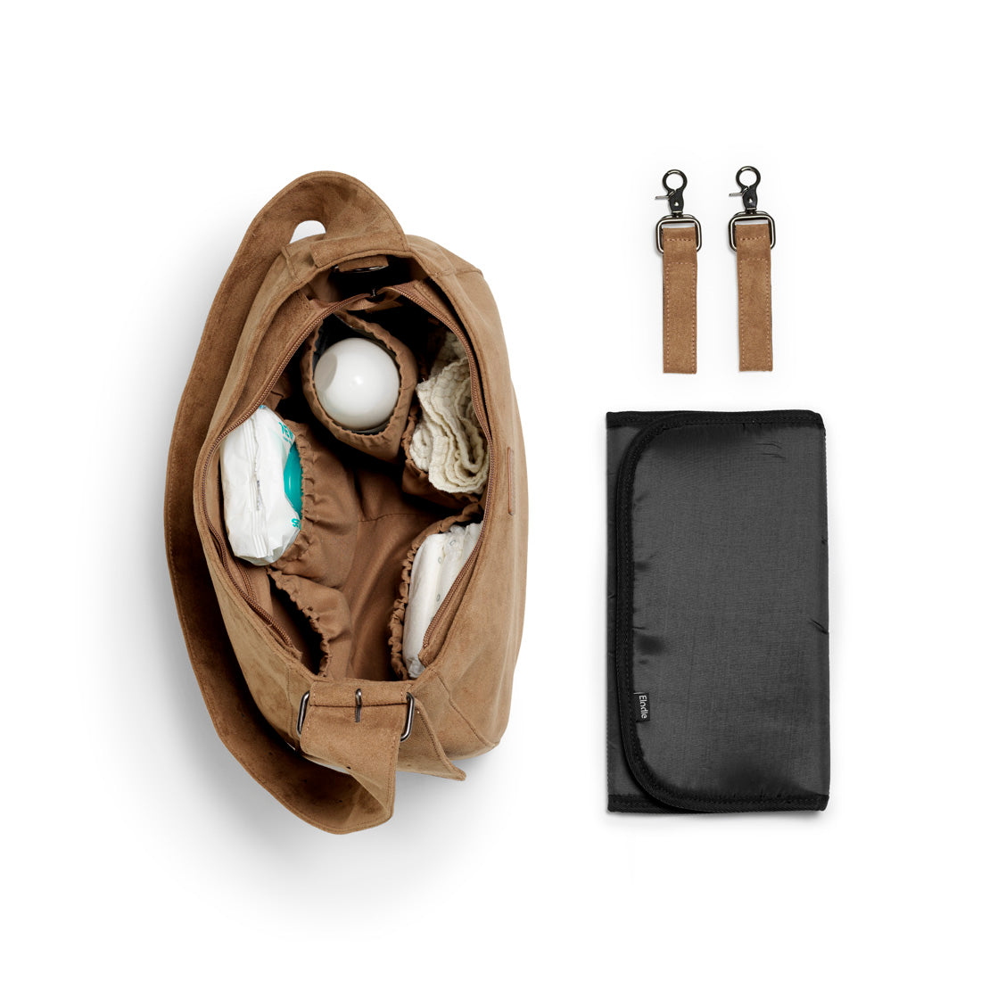 Elodie - Skötväska Moon Bag - Caramel Brown
