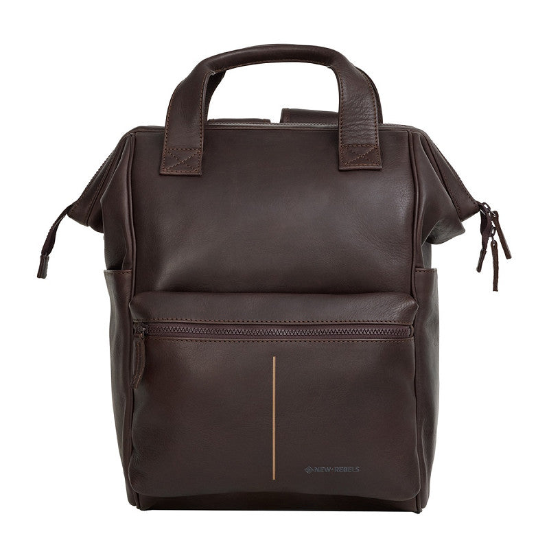 New Rebels Obsidian Tremont Ryggsäck i Läder – Brun