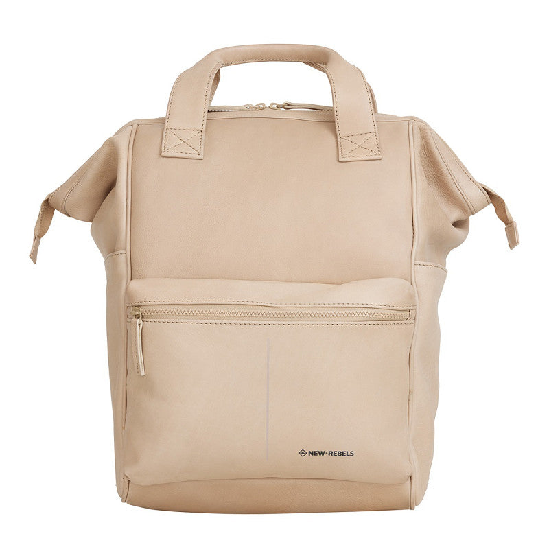 New Rebels Obsidian Tremont Ryggsäck i Läder – beige