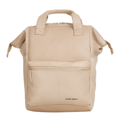 New Rebels Obsidian Tremont Ryggsäck i Läder – beige