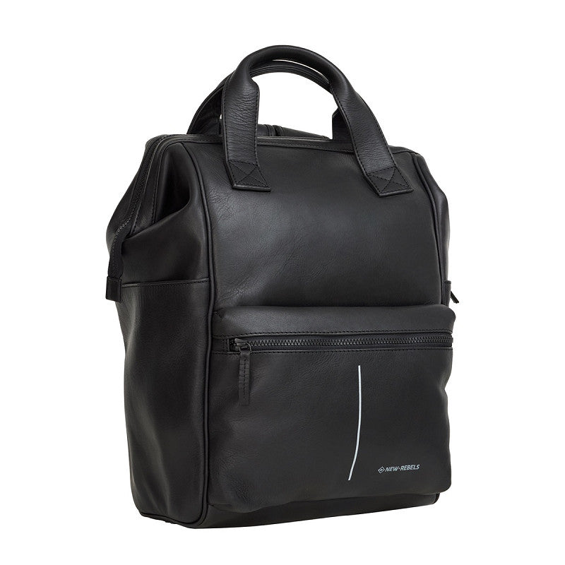 New Rebels Obsidian Tremont Ryggsäck i Läder – Svart