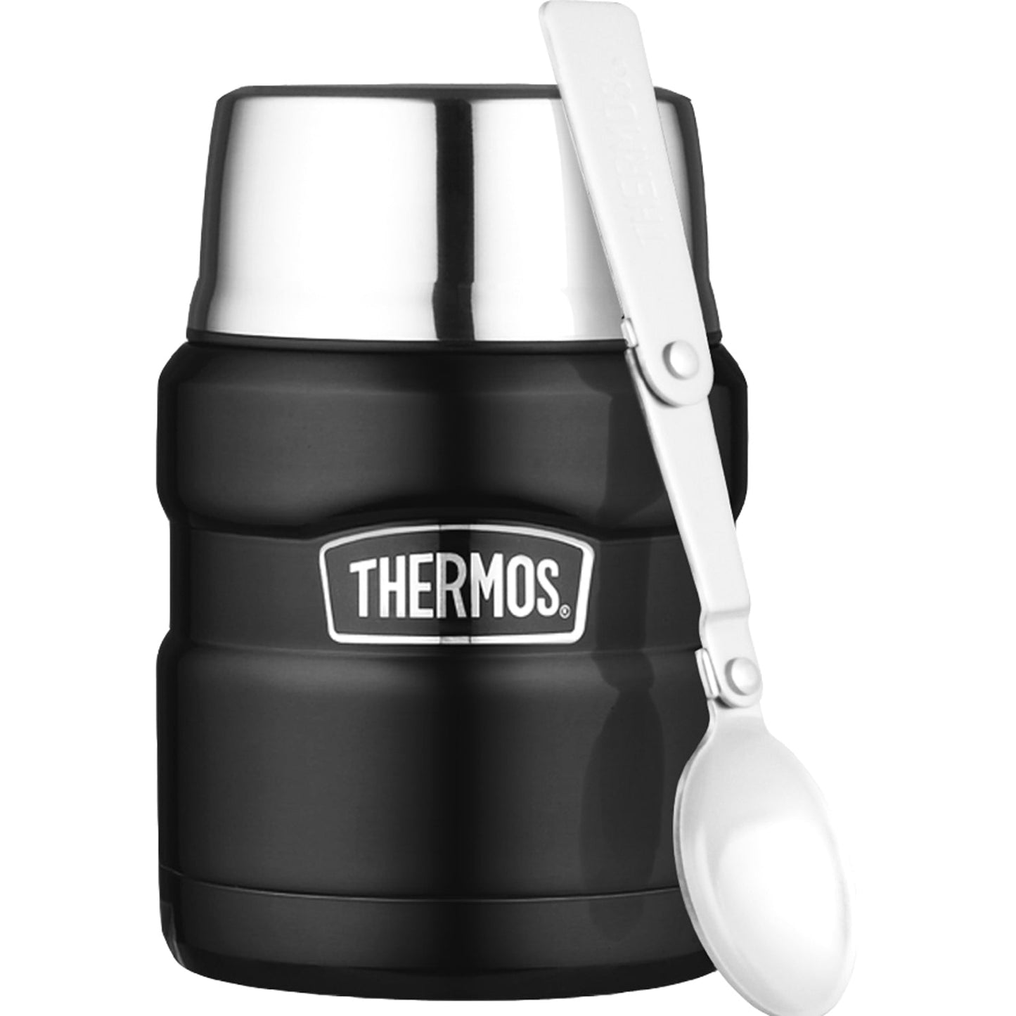 Thermos Stålmattermos King 0,5L - mattsvart