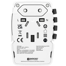Världsreseladdare AC45PD USB-A+USB-C PD 45W Ojordad