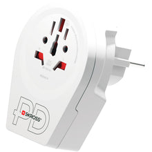 SKROSS - Reseadapter Världen till Europa USB-A/USB-C 20W Jordad