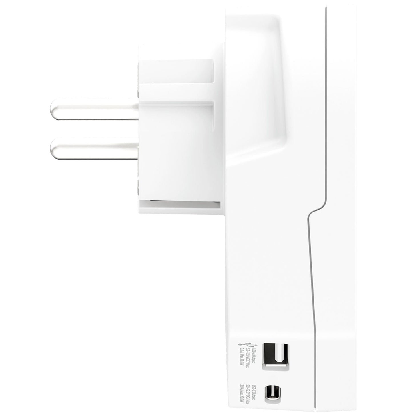 SKROSS - Reseadapter Världen till Europa USB-A/USB-C 20W Jordad