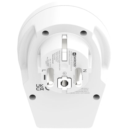 SKROSS - Reseadapter Världen till Europa USB-A/USB-C 20W Jordad