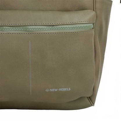 New Rebels Obsidian Tremont Ryggsäck i Läder – Grön