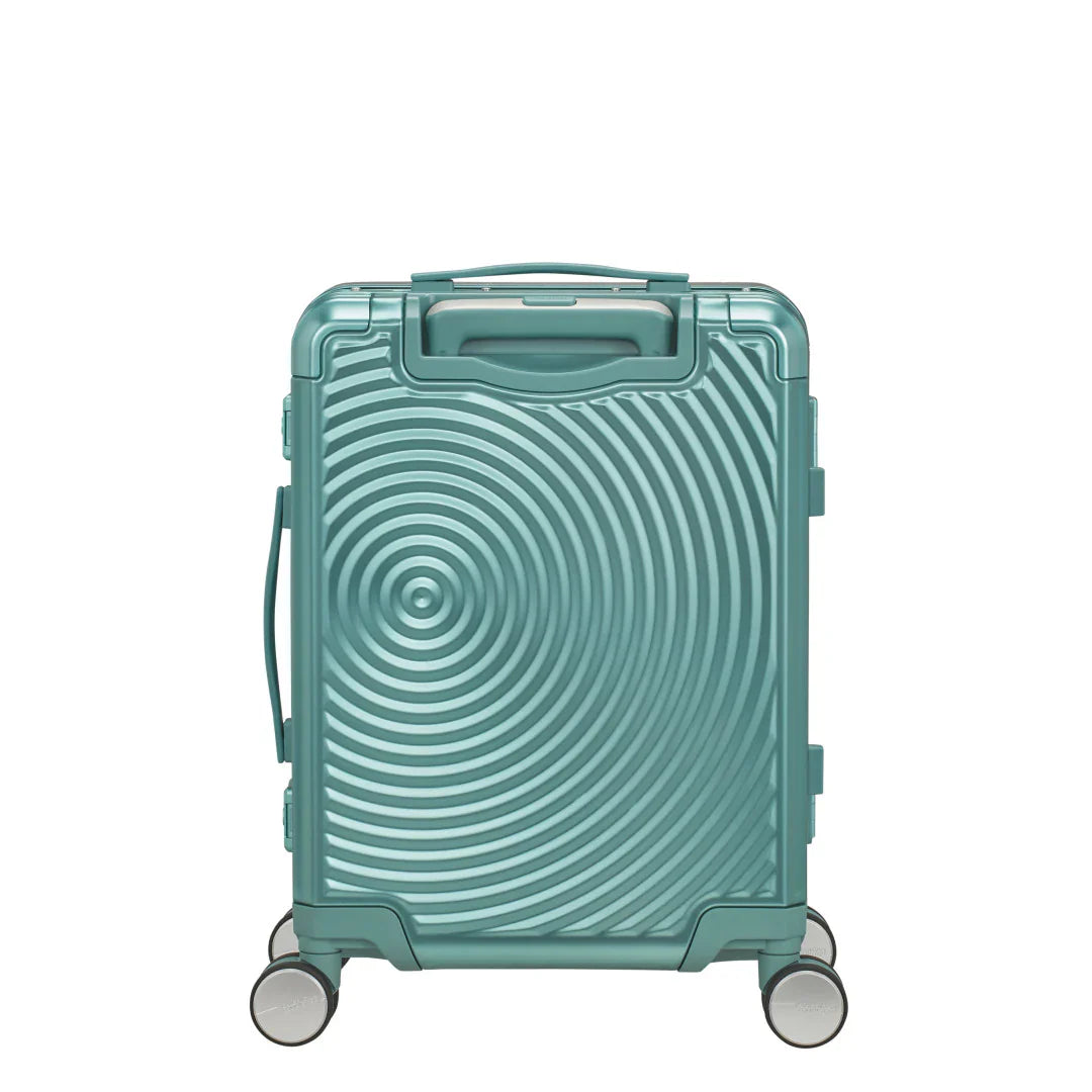 American Tourister Soundbox ALU Kabinväska 55cm – Dusty Turkos