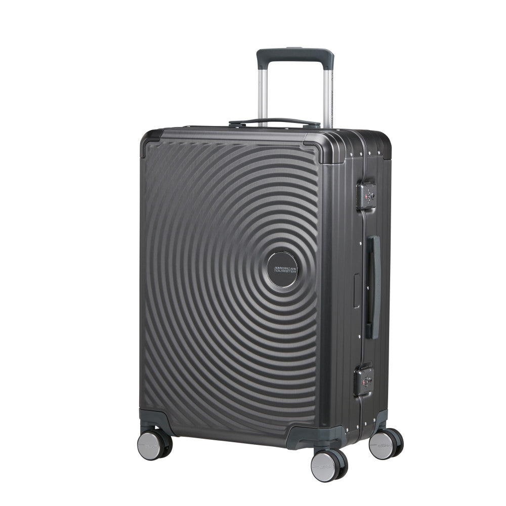 American Tourister Soundbox ALU Mellanstor Resväska 68cm – Grå