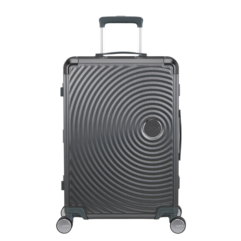 American Tourister Soundbox ALU Mellanstor Resväska 68cm – Grå