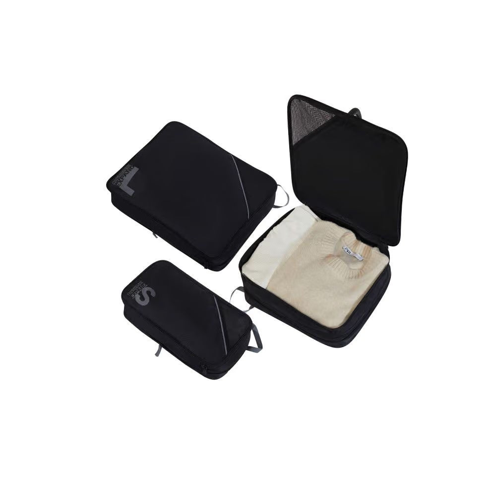 American Tourister Packing - Svart/Grå Packkuber 3-set
