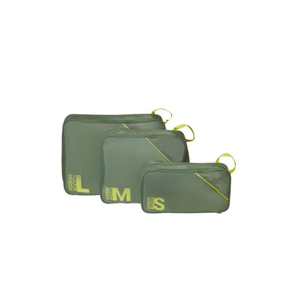 American Tourister Packing - Olive/Lime Packkuber 3-set