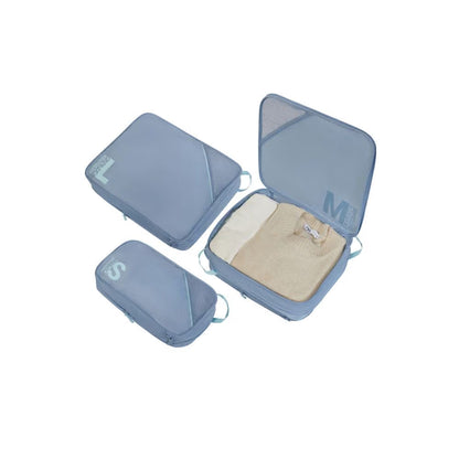 American Tourister Packing - Stone Blue Packkuber 3-set