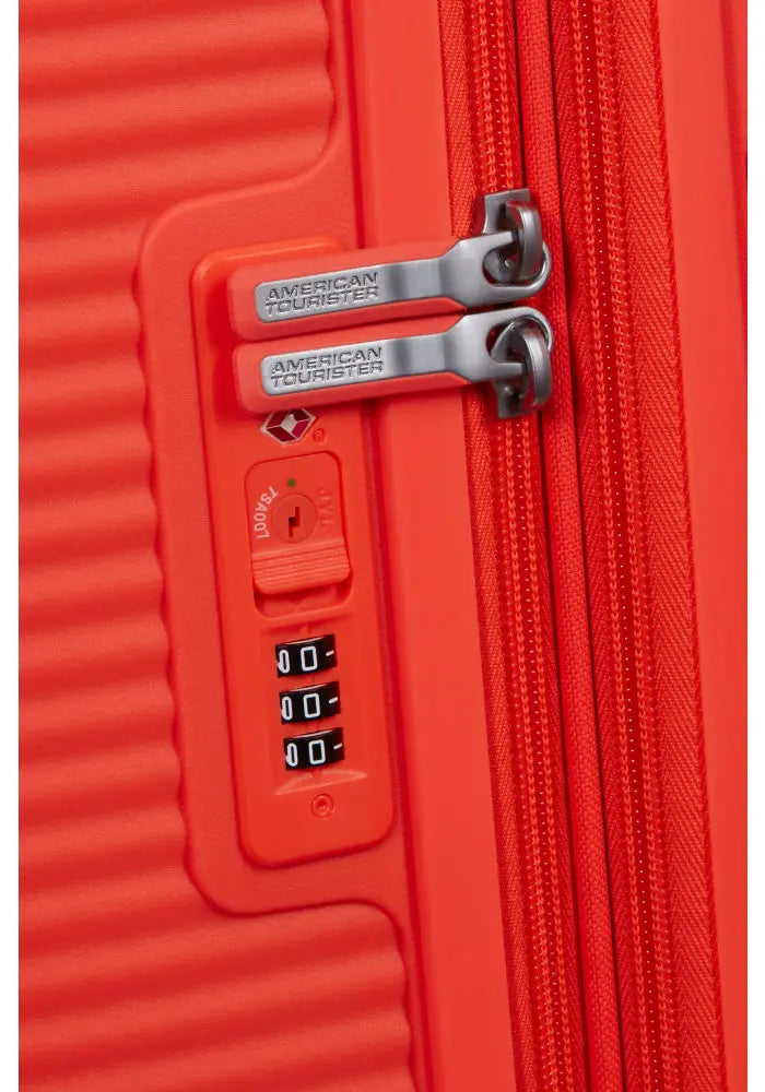 American Tourister Soundbox - Neon Orange Stor Resväska 77cm