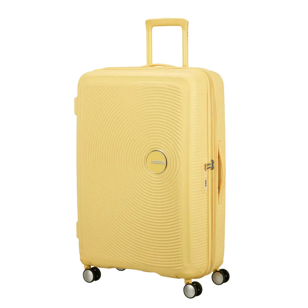 American Tourister Soundbox - Pastellgul Stor Resväska 77cm