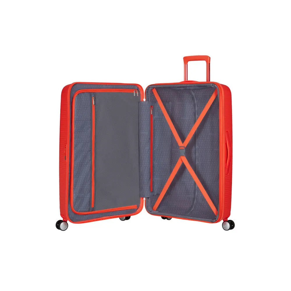 American Tourister Soundbox - Neon Orange Stor Resväska 77cm