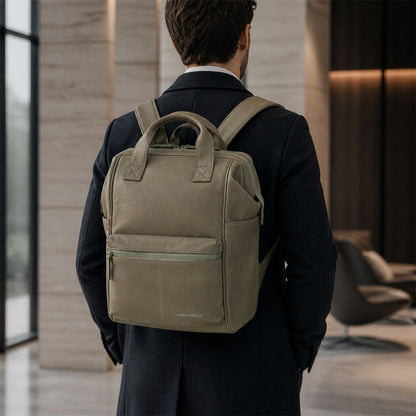 New Rebels Obsidian Tremont Ryggsäck i Läder – Grön