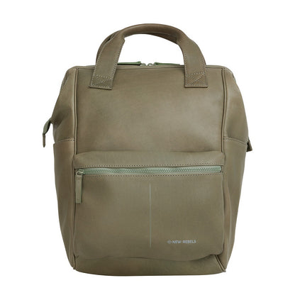 New Rebels Obsidian Tremont Ryggsäck i Läder – Grön