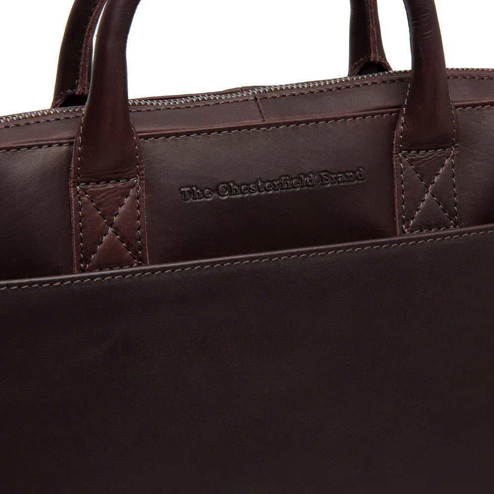 The Chesterfield Brand Tilbury – Datorväska 14" – Brun