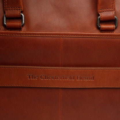 The Chesterfield Brand Elvas Datorväska 16" - Cognac