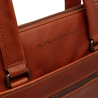 The Chesterfield Brand Elvas Datorväska 16" - Cognac